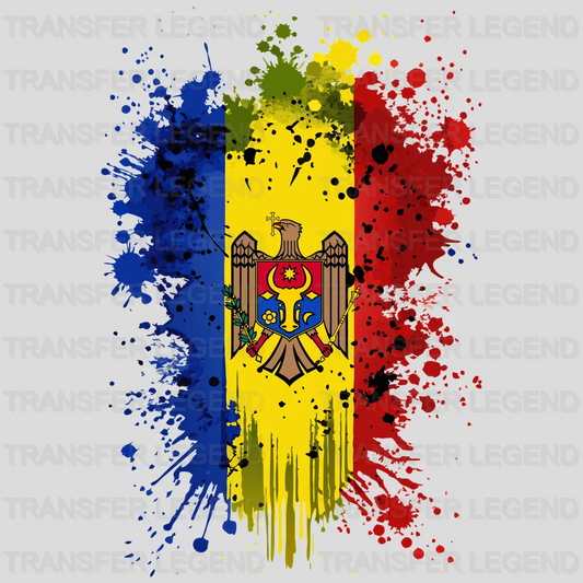 Moldova Flag Design - DTF Heat Transfer - transferlegend