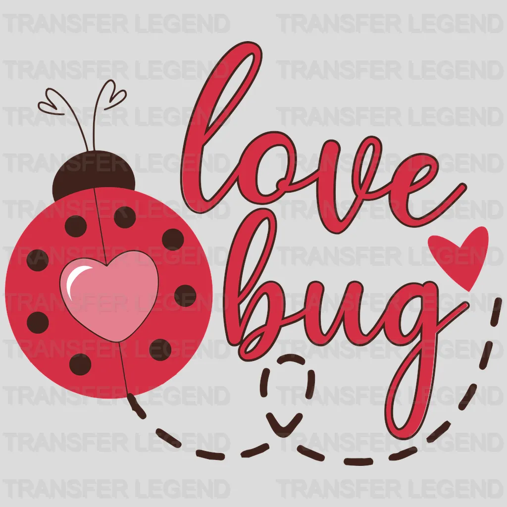 Love Bug Valentine's Day Design - DTF heat transfer - transferlegend