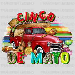 Cinco De Mayo Car - Cinco De Mayo DTF heat transfer - transferlegend