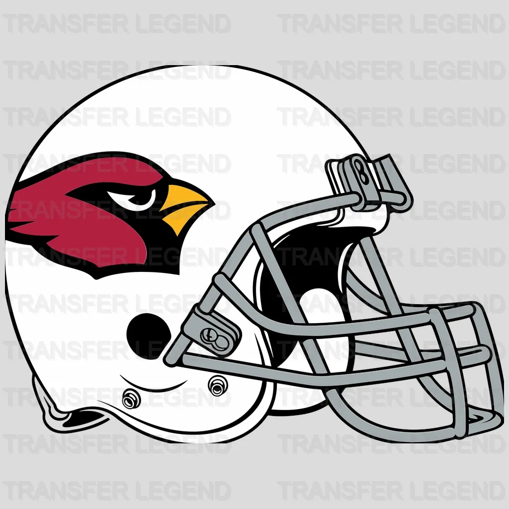 Arizona Cardinals Side Profile Helmet NFL Design - DTF Heat Transfer