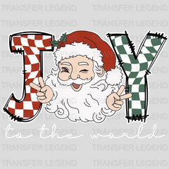 JOY SANTA Christmas Design, Christmas Design, Dtf Heat Transfer - transferlegend