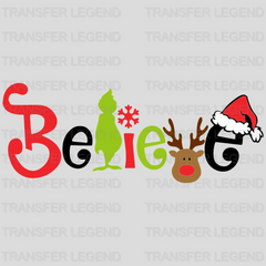 Grinch Believe Design, Christmas Design, Dtf Heat Transfer - transferlegend