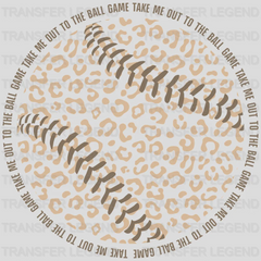 Take Me Out To The Ballpark Leopard DTF Transfer - transferlegend