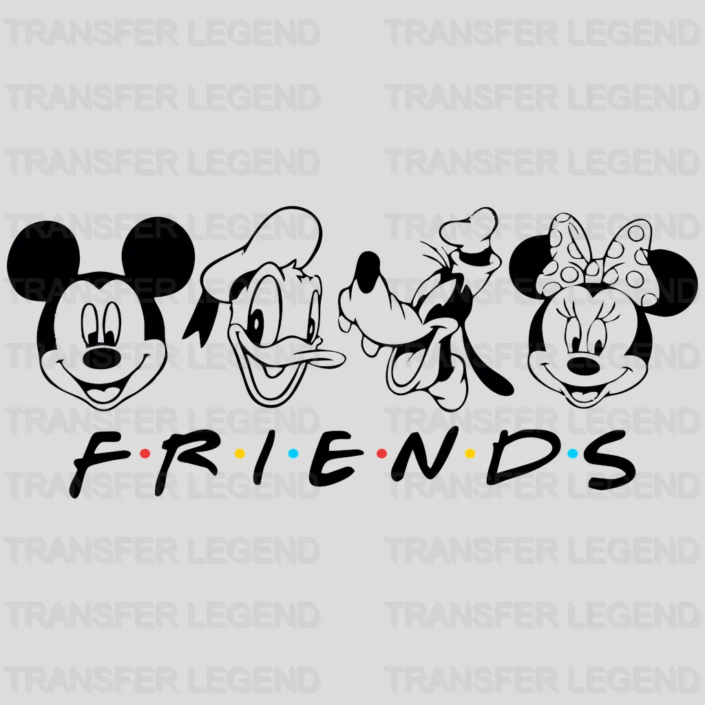 Mickey And Friends Design - DTF heat transfer - transferlegend