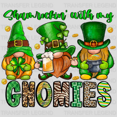 Shamrockin' With My Gnomies St. Patrick's Day Design - DTF heat transfer - transferlegend