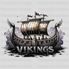 Vikings Are Unbeaten Nordic Design - DTF Heat Transfer - transferlegend