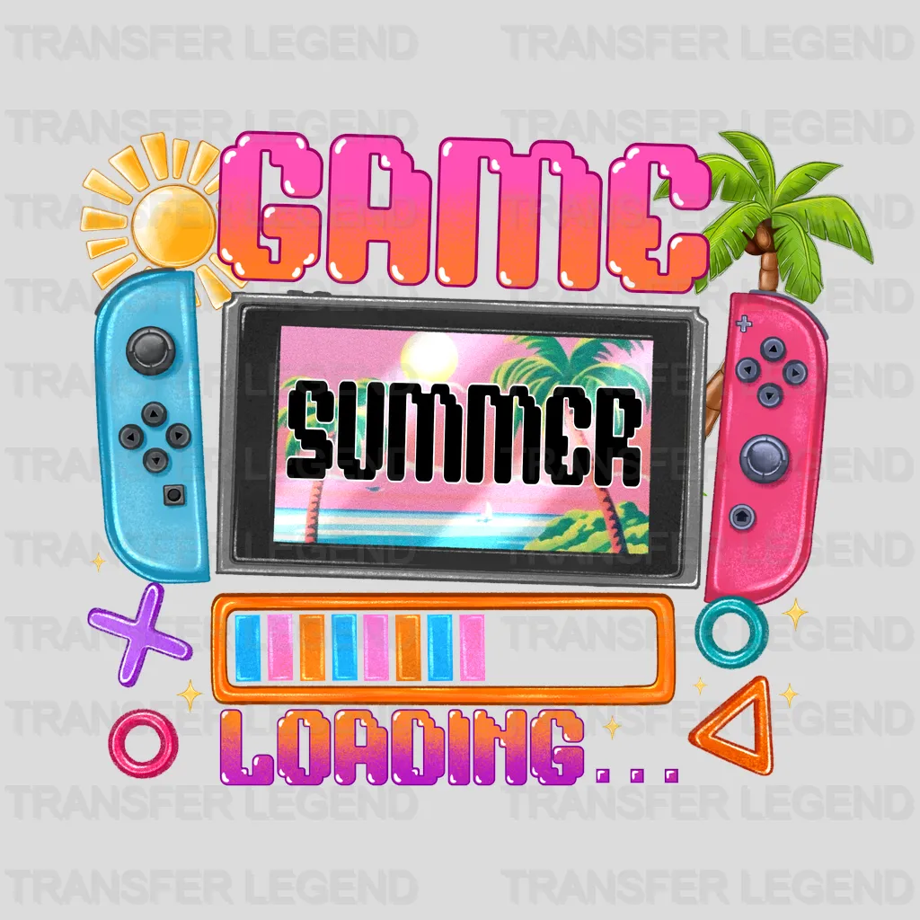 Game Loading Summer Design - DTF Heat Transfers - transferlegend