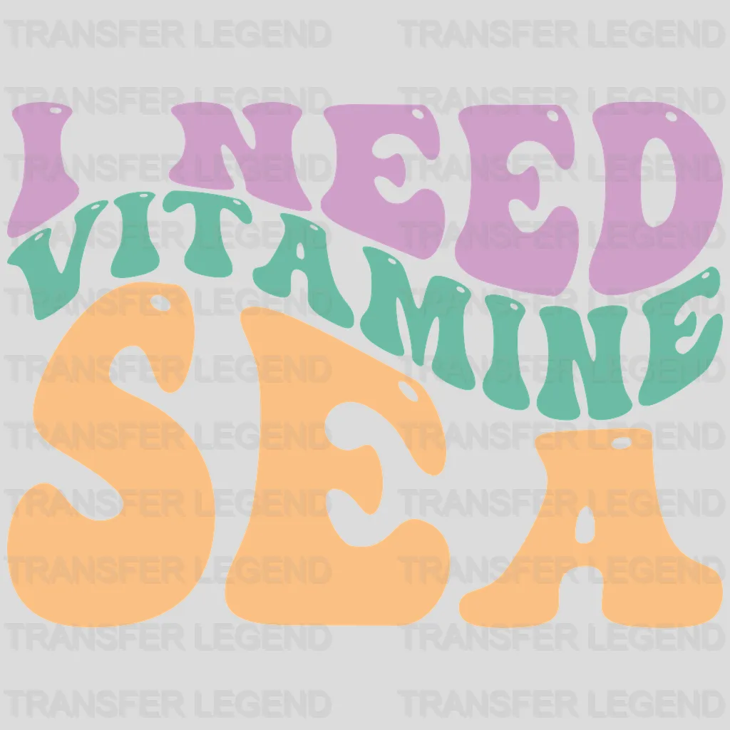 I Need Vitamin Sea UV DTF Transfer Cup Wrap UV DTF Sticker - transferlegend