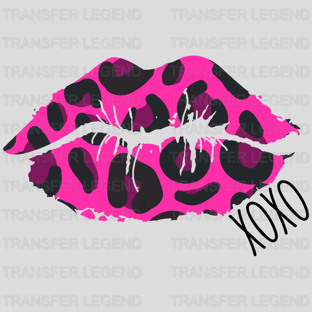 XOXO Kiss Valentine's Day Design - DTF heat transfer - transferlegend