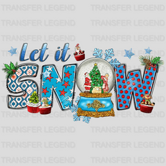 Let It Snow Christmas Design - DTF heat transfer - transferlegend