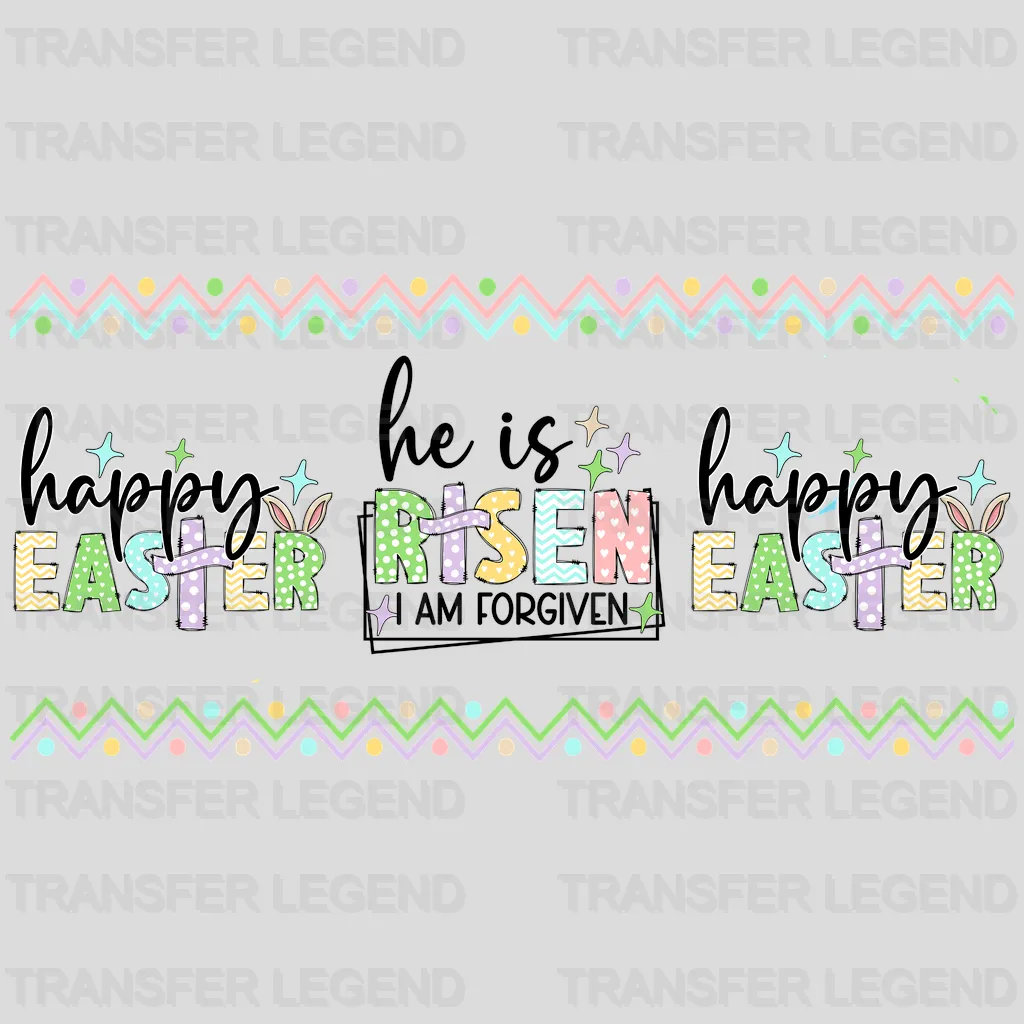 He Is Rsen Easter UV DTF Transfer Cup Wrap UV DTF Sticker - transferlegend