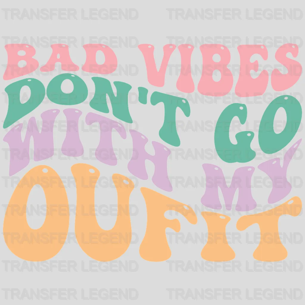 Bad Vibes Don't Go... UV DTF Transfer Cup Wrap UV DTF Sticker - transferlegend