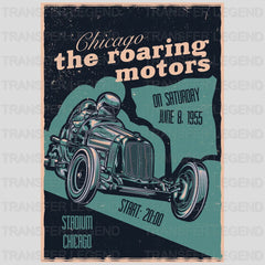 Cars Chicago The Roaring Motors Clasic Car Designs - DTF Heat Transfer - transferlegend