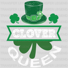 Clover Queen St. Patrick's Day Design - DTF heat transfer - transferlegend