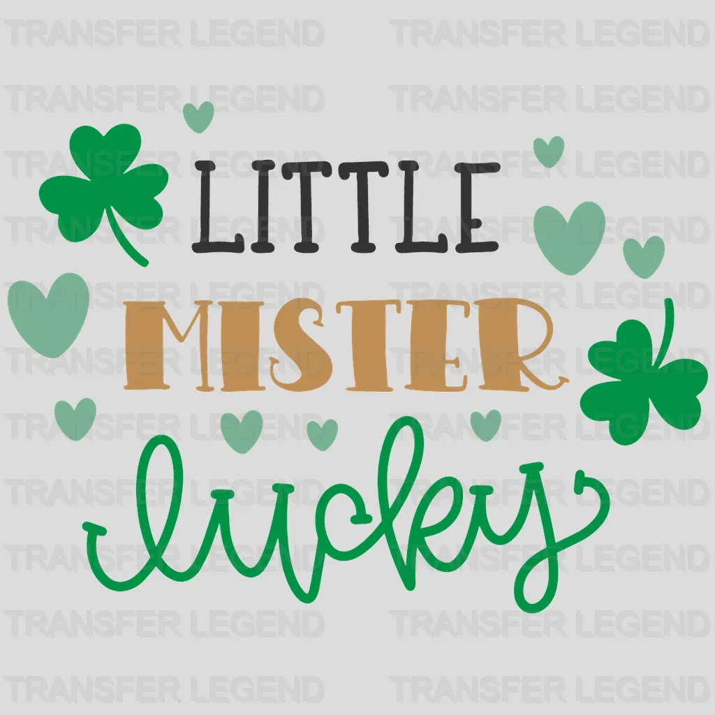 Little Mister Lucky St. Patrick's Day Design - DTF heat transfer - transferlegend