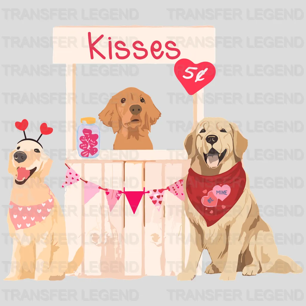 Kiss Stand Valentine's Day Design - DTF heat transfer - transferlegend