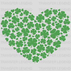 Clover Heart St. Patrick's Day Design - DTF heat transfer - transferlegend