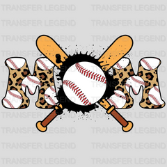 Baseball Mom Leopard DTF Transfer - transferlegend