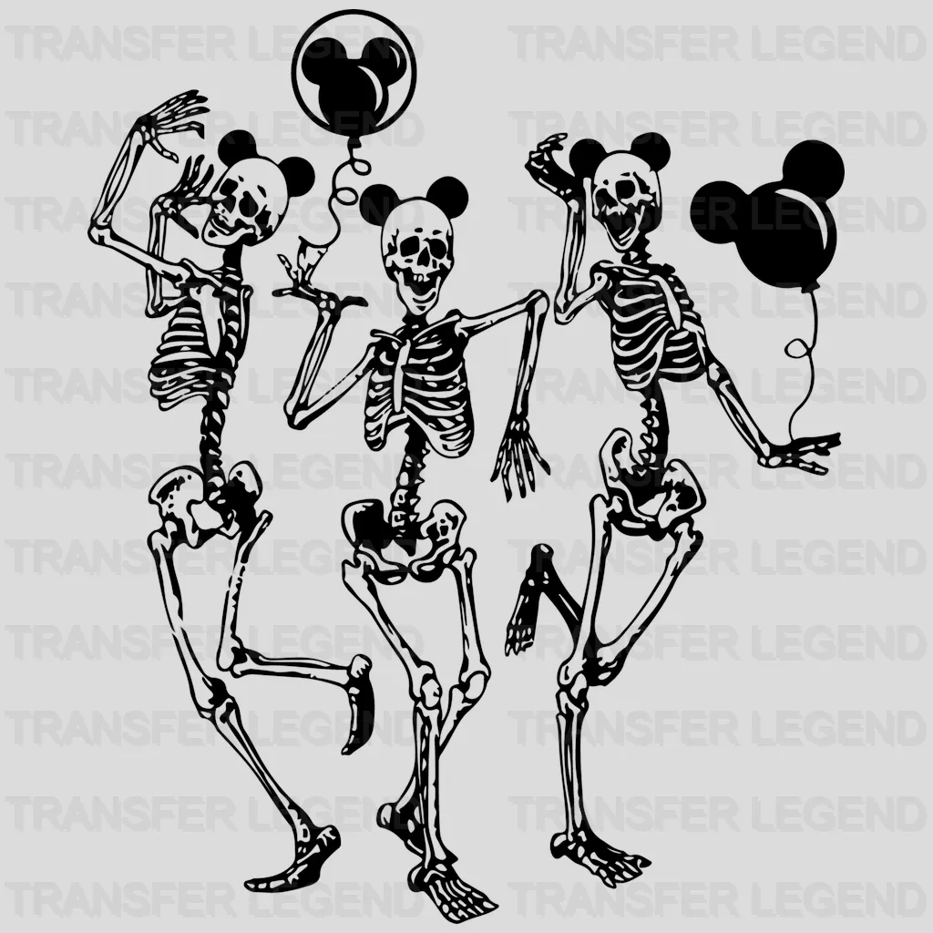 Disney Skeletons Design - DTF heat transfer - transferlegend