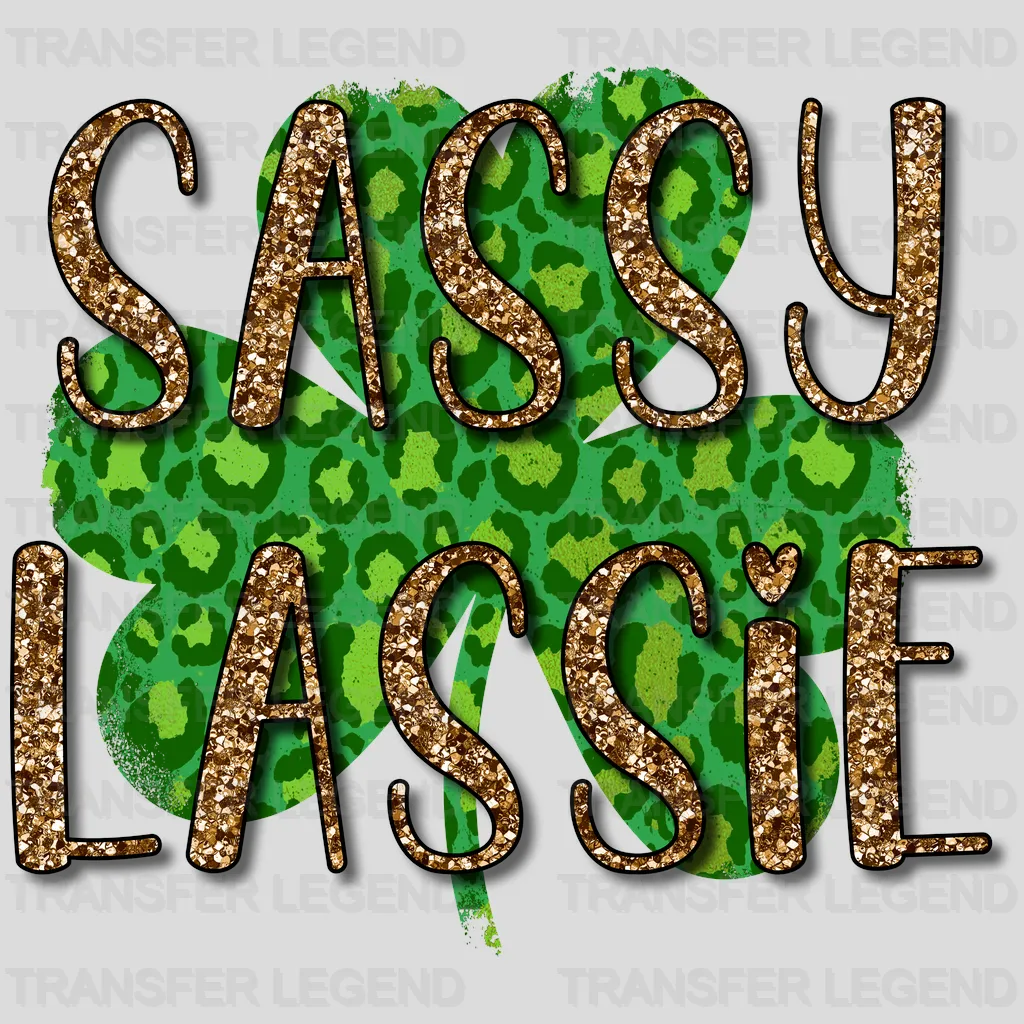 Sassy Lassie St. Patrick's Day Design - DTF heat transfer - transferlegend