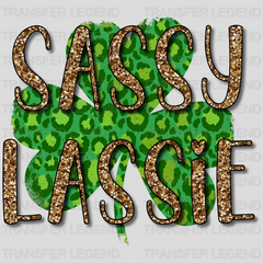 Sassy Lassie St. Patrick's Day Design - DTF heat transfer - transferlegend