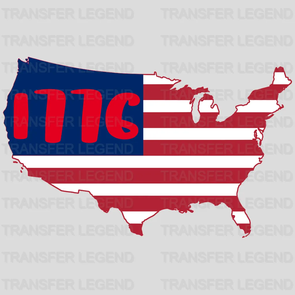 American Flag DTF Transfer - transferlegend