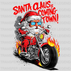 Santa In Town Christmas design - DTF Heat Transfer - transferlegend