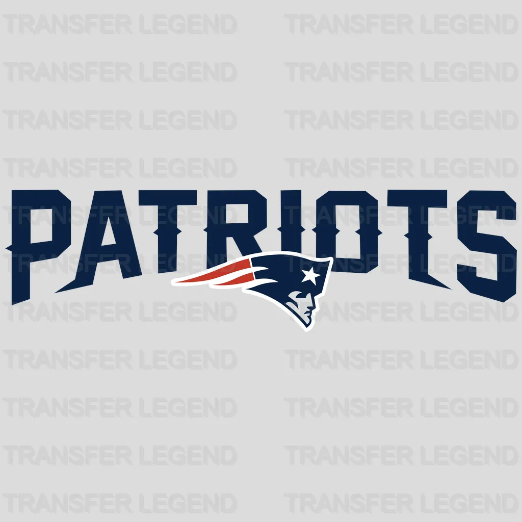 New England Patriots animated player waving flag, NFL design - DTF Heat Transfer