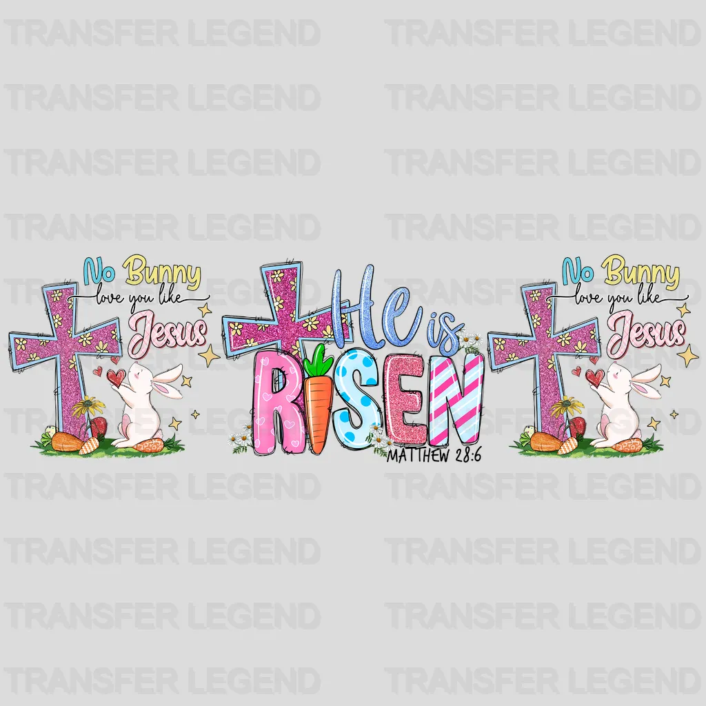 He Is Rsen Easter UV DTF Transfer Cup Wrap UV DTF Sticker - transferlegend