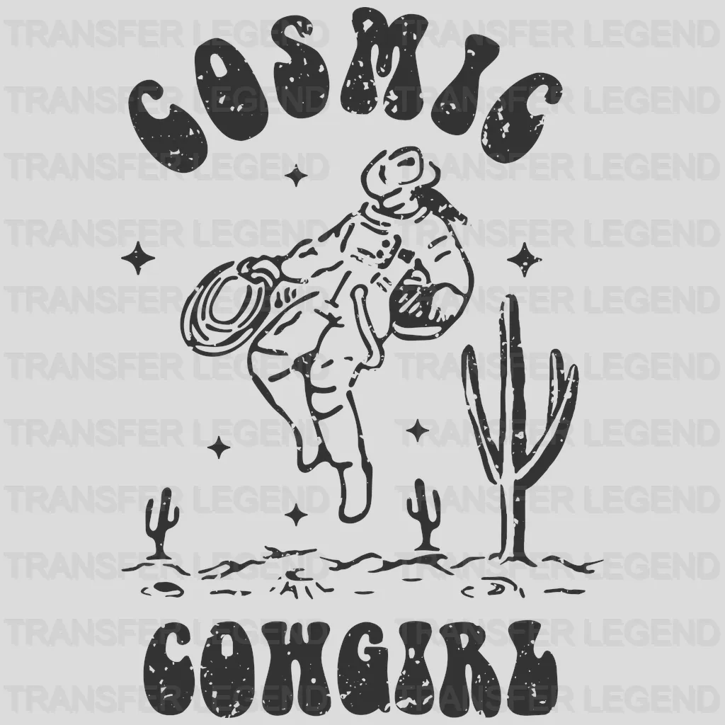 Cosmic Cowgirl Design - DTF heat transfer - transferlegend