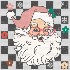 SANTA CHECKERED Christmas Design - DTF heat transfer - transferlegend