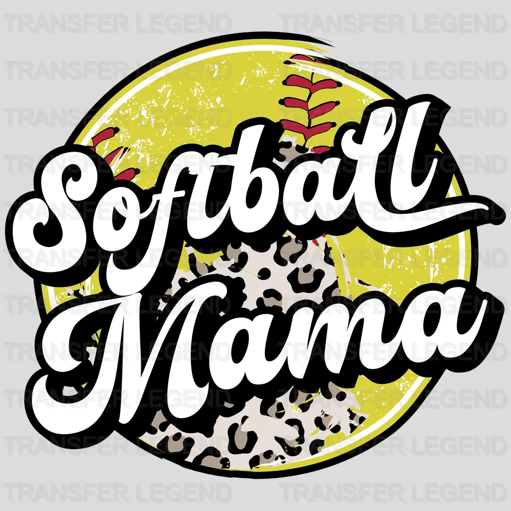 Softball Mama Ball DTF Transfer - transferlegend