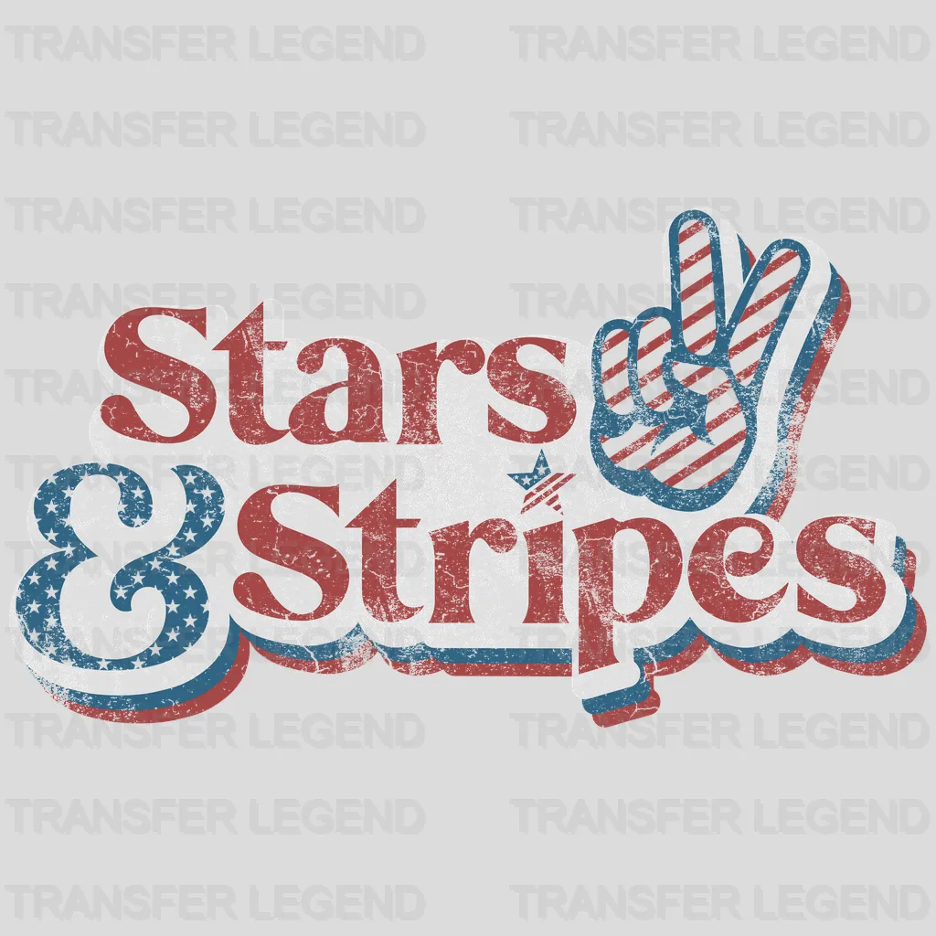 Star And Stripes DTF Transfer - transferlegend