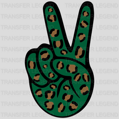 Peace Sign St. Patrick's Day Design - DTF heat transfer - transferlegend