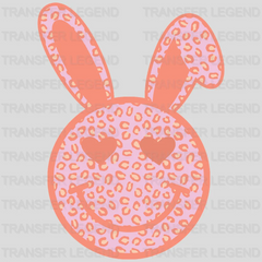 Smiley Bunny Ears Easter Design - DTF heat transfer - transferlegend