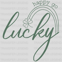 Happy Go Lucky St. Patrick's Day Design - DTF heat transfer - transferlegend