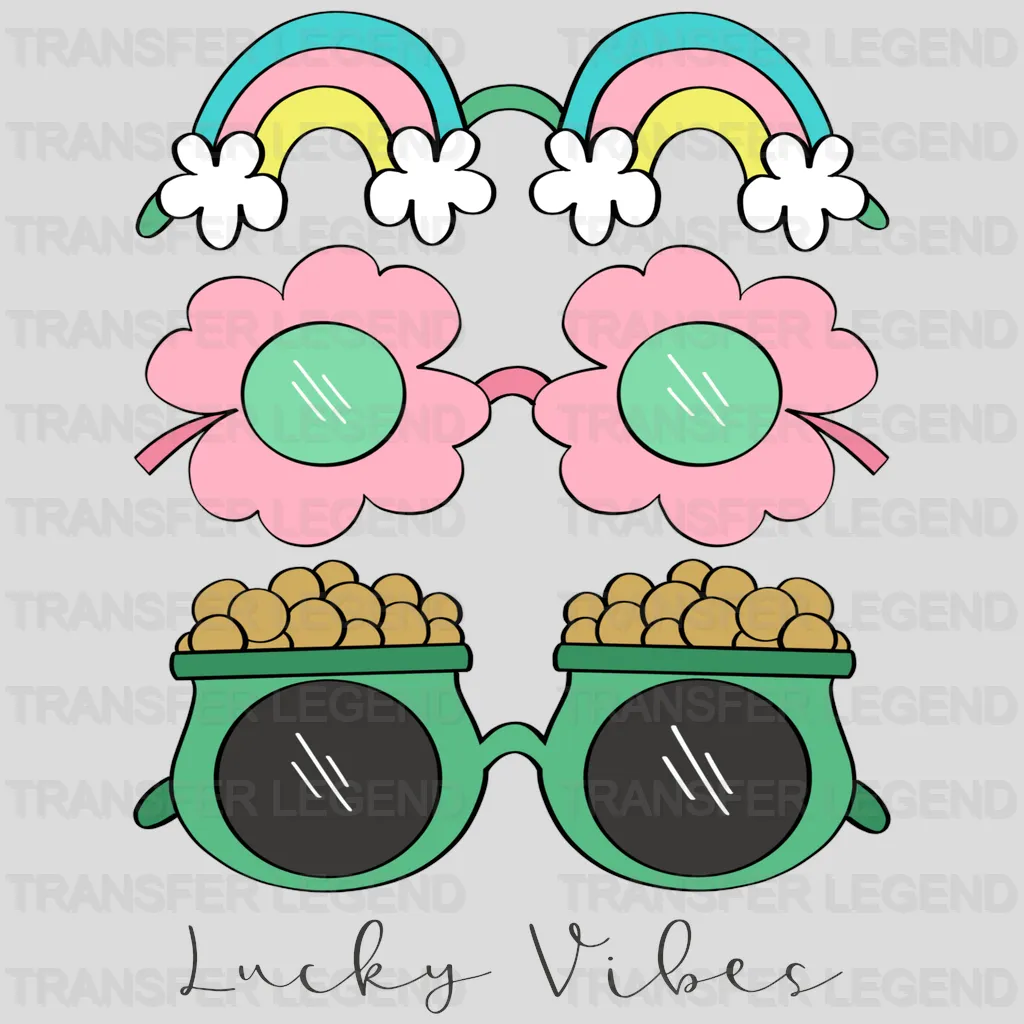 Lucky Vibes St. Patrick's Day Design - DTF heat transfer - transferlegend