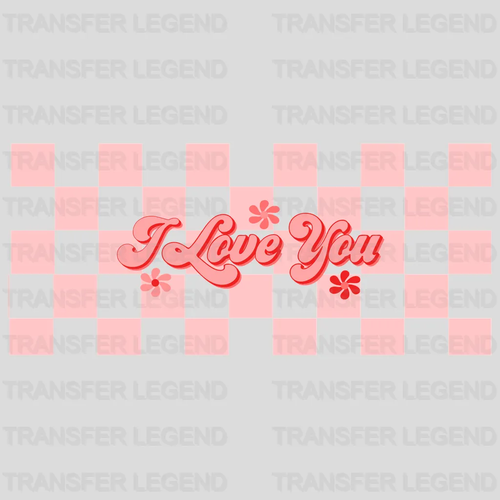 I Love You UV DTF Transfer Cup Wrap UV DTF Sticker - transferlegend