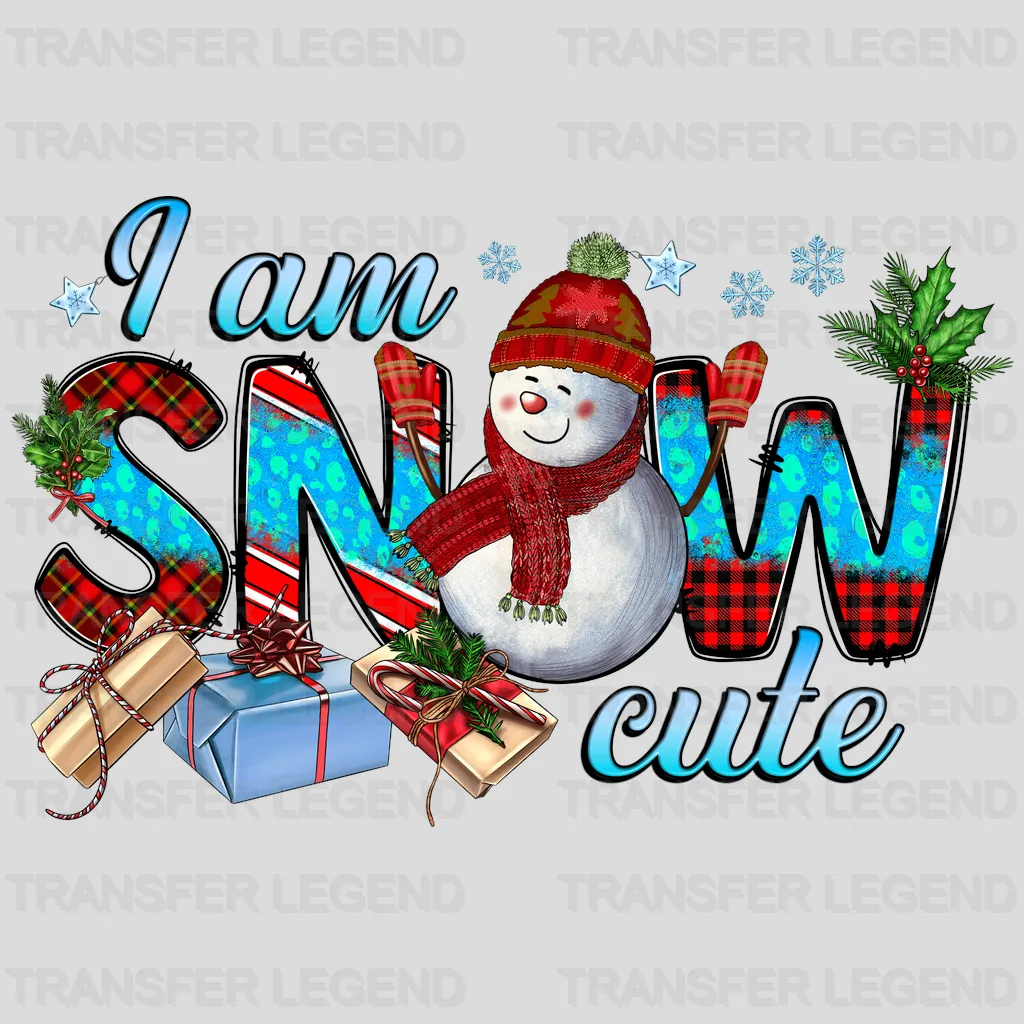 SNOW CUTE Christmas Design - DTF heat transfer - transferlegend