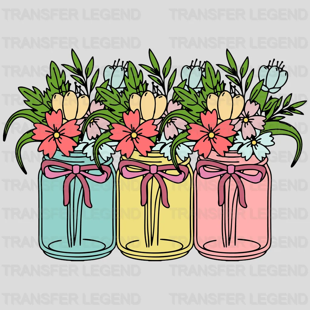 Flowers Easter Design - DTF heat transfer - transferlegend