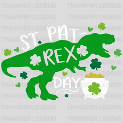 St. Pat-Rex Day / St. Patrick's Day Design - DTF heat transfer - transferlegend