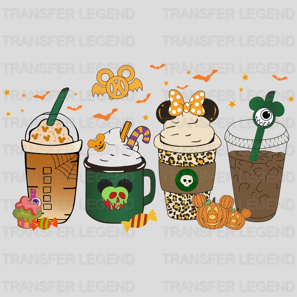 Disney Halloween Coffee Design - DTF heat transfer - transferlegend