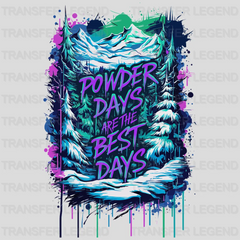 Powder Days Winter Design - DTF Heat Transfers - transferlegend