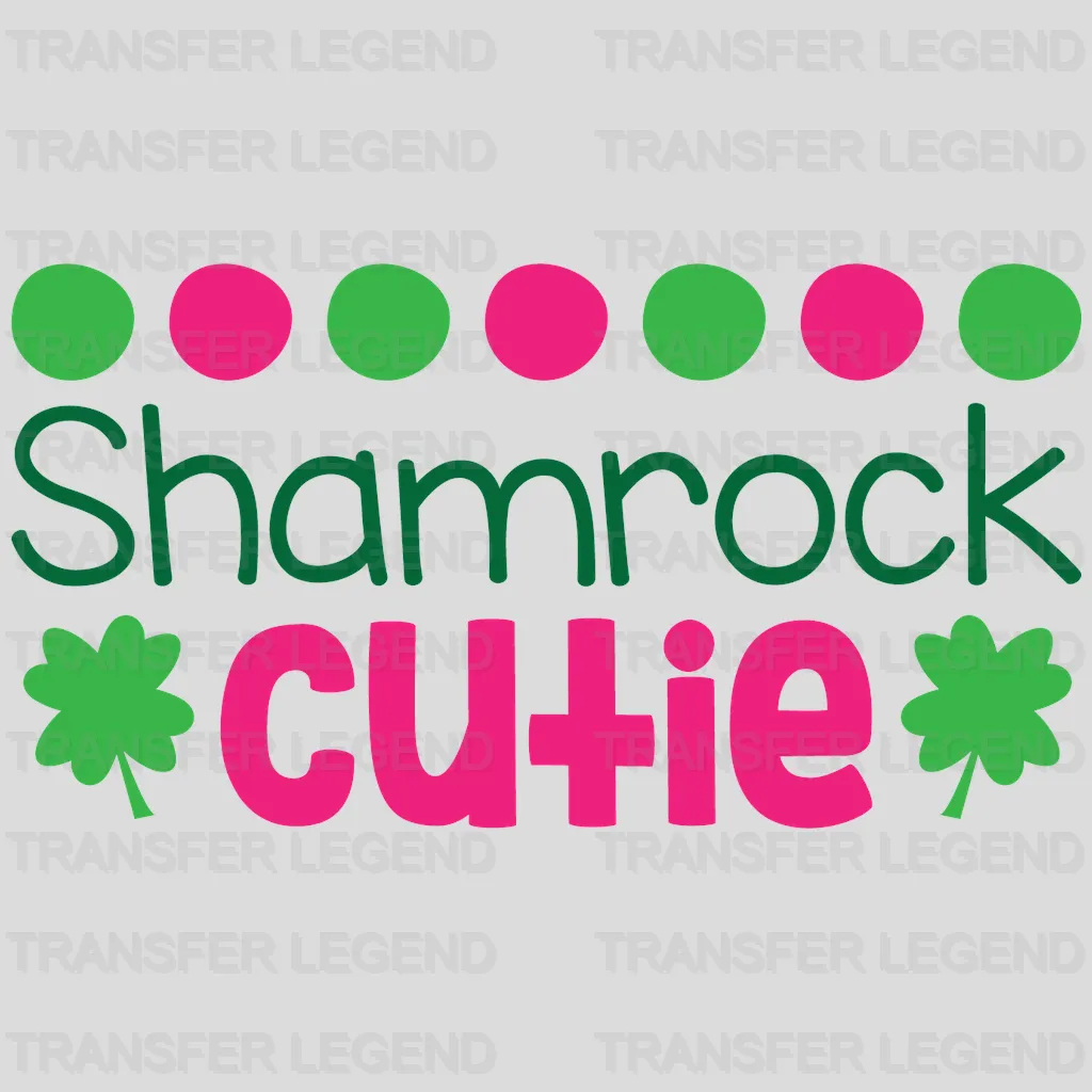 Shamrock Cutie St. Patrick's Day Design - DTF heat transfer - transferlegend