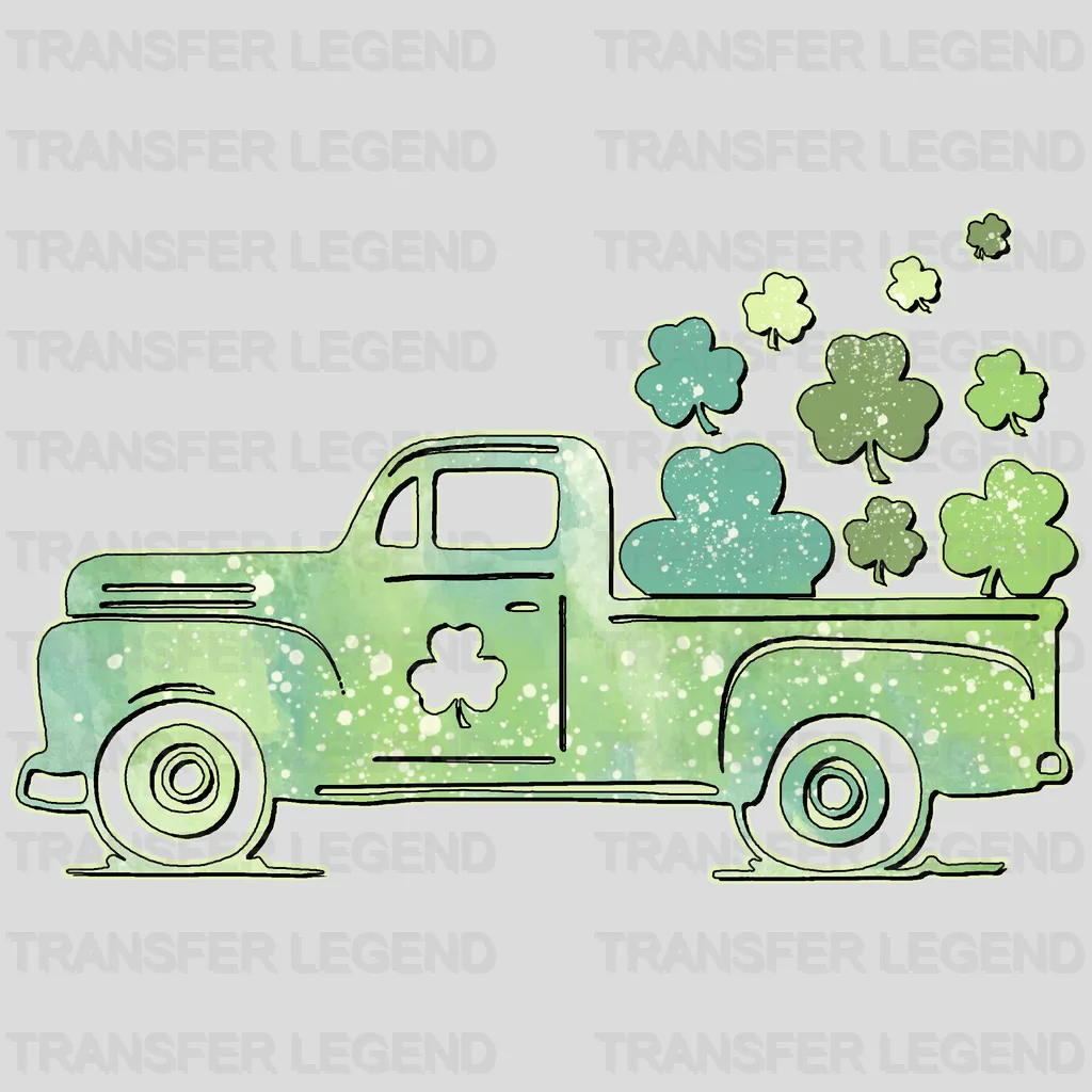 Truck St. Patrick's Day Design - DTF heat transfer - transferlegend