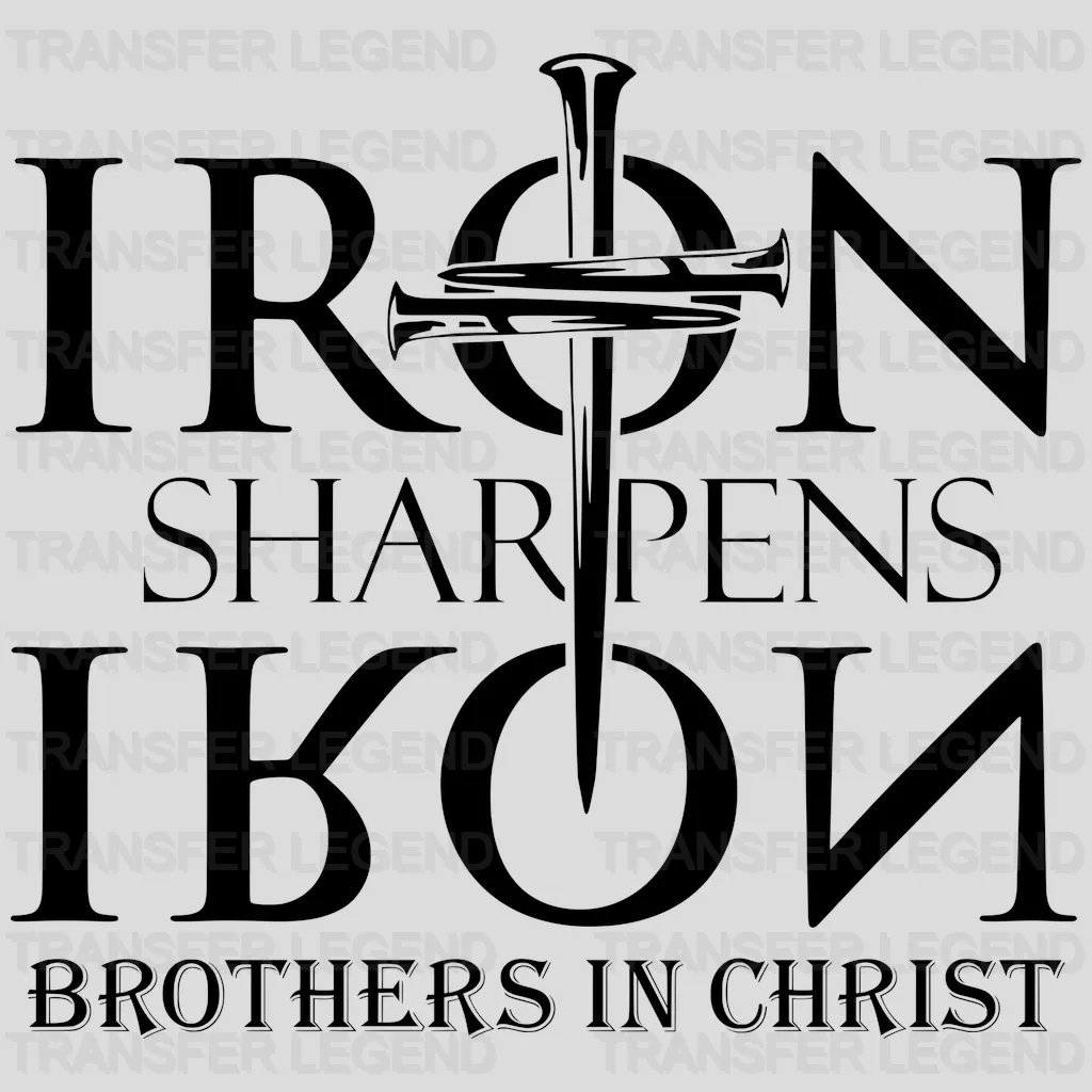 Iron Sharpens Brothers In Christ - Men's Ministry Design - DTF heat transfer - transferlegend