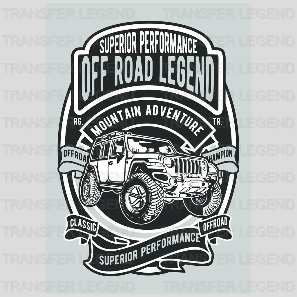 Cars Off Road Legend Clasic Car Designs - DTF Heat Transfer - transferlegend