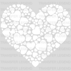 Valentine Hearts Valentine's Day Design - DTF heat transfer - transferlegend