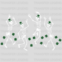 Skeletons St. Patrick's Day Design - DTF heat transfer - transferlegend