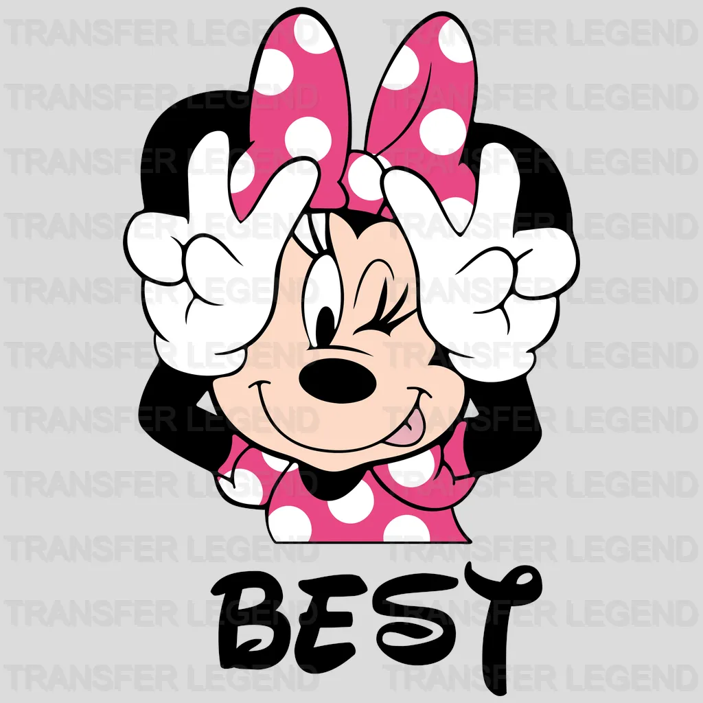 Mouse And Duck Best Friends Design - DTF heat transfer - transferlegend